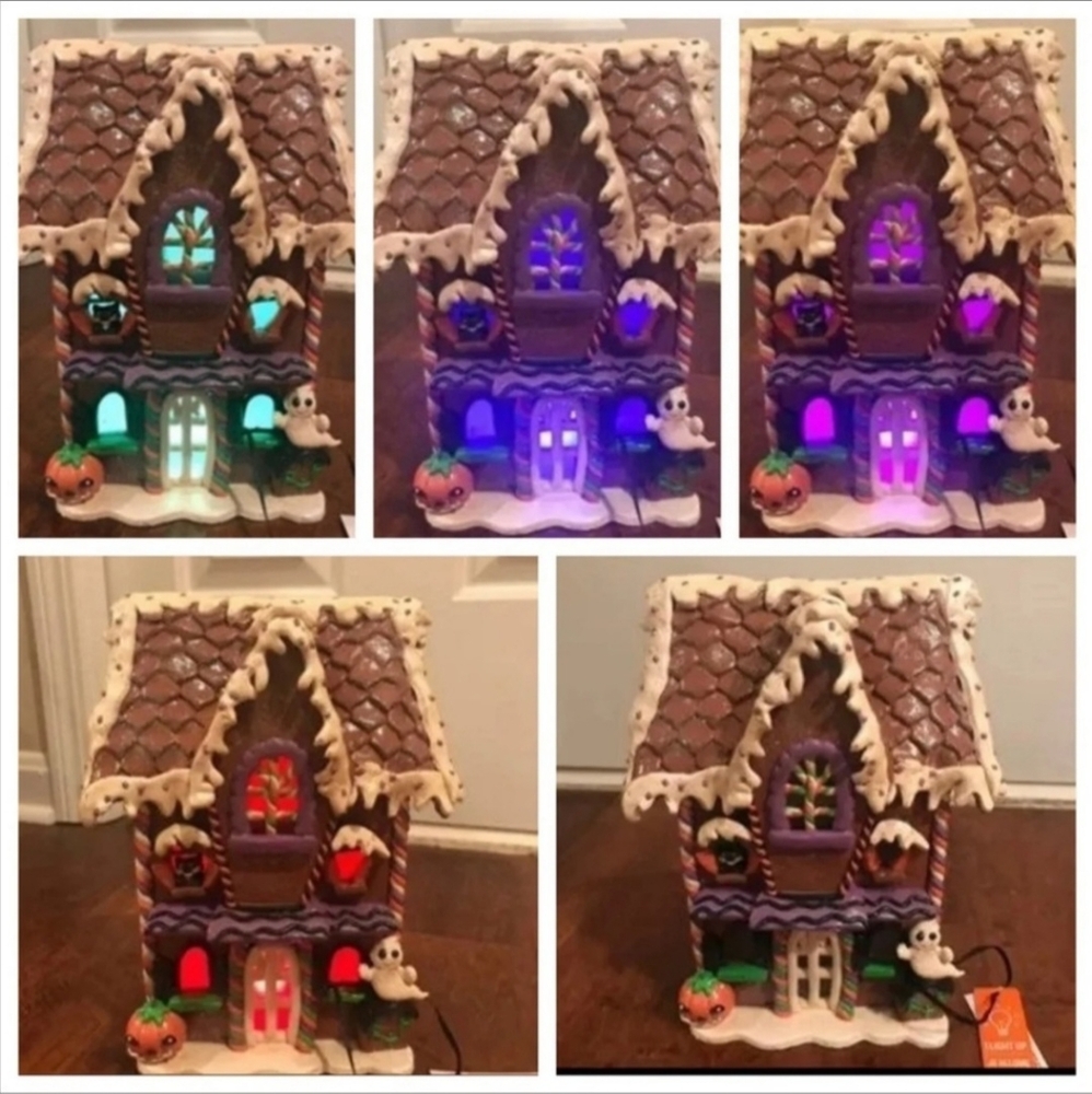 Halloween Gingerbread House Christmas Ghost